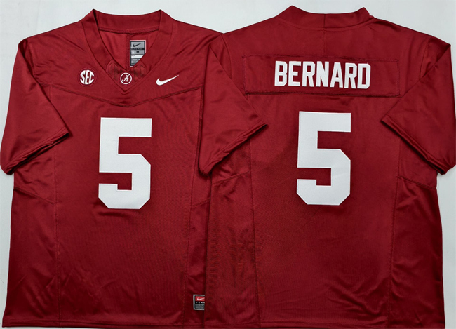 Men's Alabama Crimson Tide #5 Germie Bernard Red F.U.S.E  Stitched Football Jersey